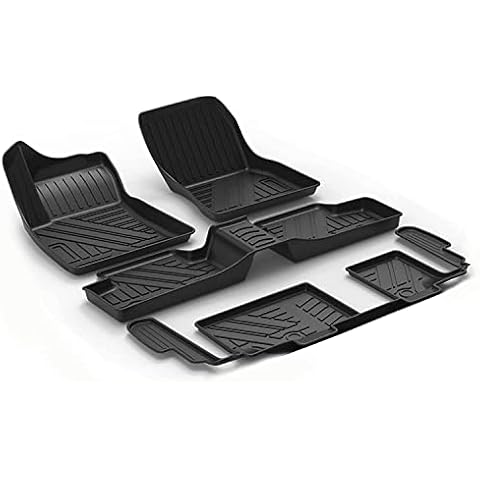 DGDD Tpe Car Floor Mats, Premium Non-Slip Waterproof Rubber Floor Mats Fully Surrounded Floor Liners Car Accessories for Mercedes-Benz GLB-Klasse 2020 7-Seat, Black Cover