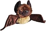 Wild Republic Jouet en peluche d'animaux farcis, Bat, HUG'EMS