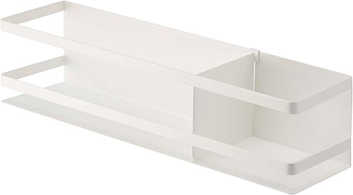 YAMAZAKI home Cesta de almacenamiento, color blanco