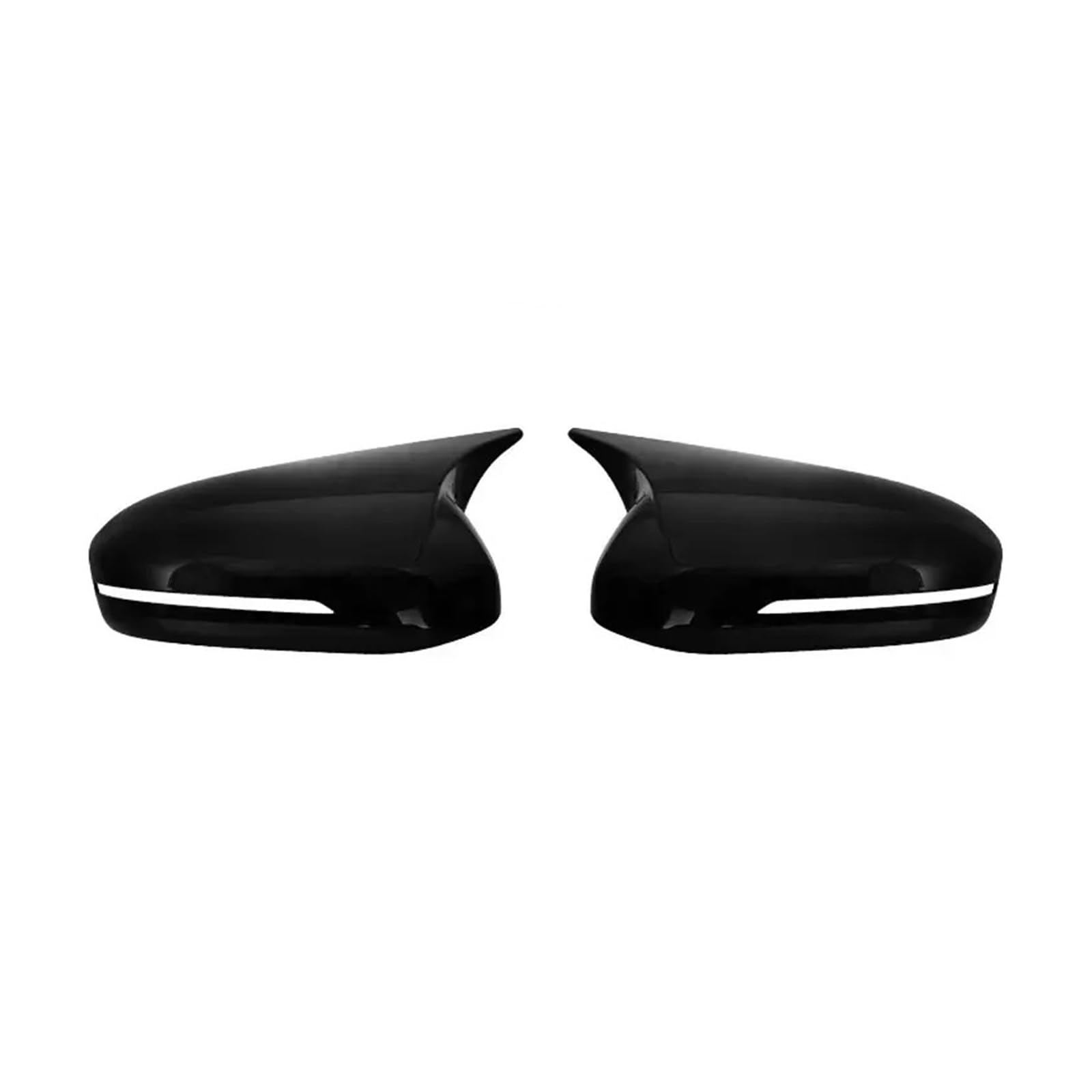 Side Door Rearview Mirror Cover Cap Sticker Trim ABS Carbon Fiber Style Black Compatible with KIA K5 Optima 2011-2015 Mirror Shell Lid(Black)