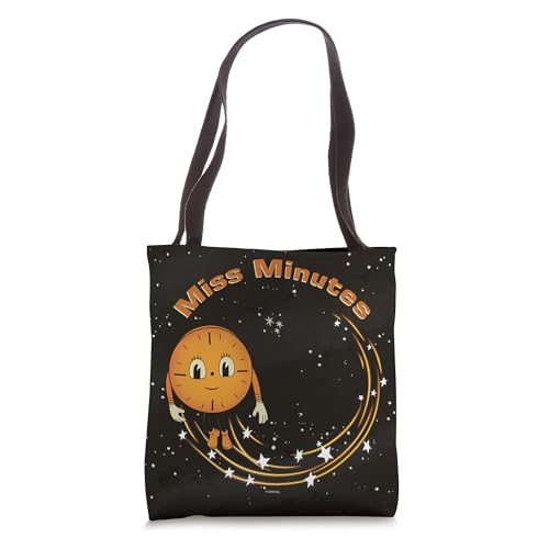 Sac tote bag Marvel Loki Miss Minutes en toile noire imprimée