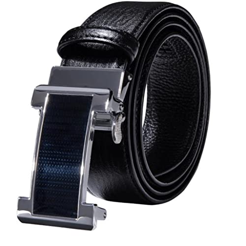 Photo de Belt Male Strap Man Automatic Buckle Belt Man Belt for Jeans (Color : A Size : 110cm)