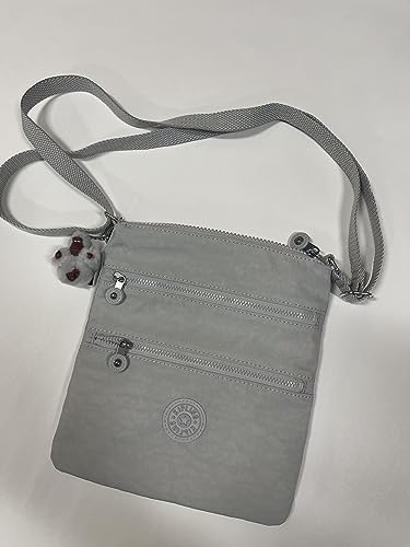 Kipling Keiko mini sac à bandoulière réglable gris coquille pour femme