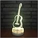 Produktbild Neue Lampe der Großhandelgitarren-3d führte energiesparende Acrylnachtlampe-kreatives Produkt-Geburtstags-Geschenk Usb3