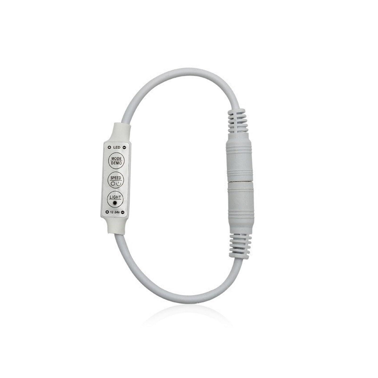 Mini regulador de CC de 12V y 24V ideal para iluminar y ambientar muebles con tiras LED