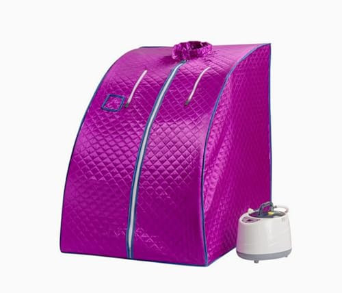 YJINGRUI Sauna Box Portátil - Sauna de Vapor de Cuerpo Completo con Generador de Vapor de 1000W,Silla Plegable, Tienda de Sauna en Casa