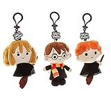 MAGIA PORTÁTIL - ¡Disfruta de la magia con tus accesorios de Harry Potter de PMI! ¡Tus 3 llaveros de peluche transforman tus llaves, mochilas y cremalleras con tus personajes favoritos de Wizarding World!