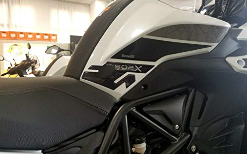 labelbike - 2 x 3D Gel Side Protection for Motorcycles Compatible with Benelli TRK 502 X