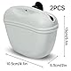 Jiavlyx 2 Stück Silikon Leckerlibeutel, 12×10×5cm Tragbare Leckerli-Tasche, Mit Clip Hundeleckerlibeutel, Futterbeutel Hundetraining, Hundeleckerli-Tasche, Hundefutterbeutel, Für Hundetraininng