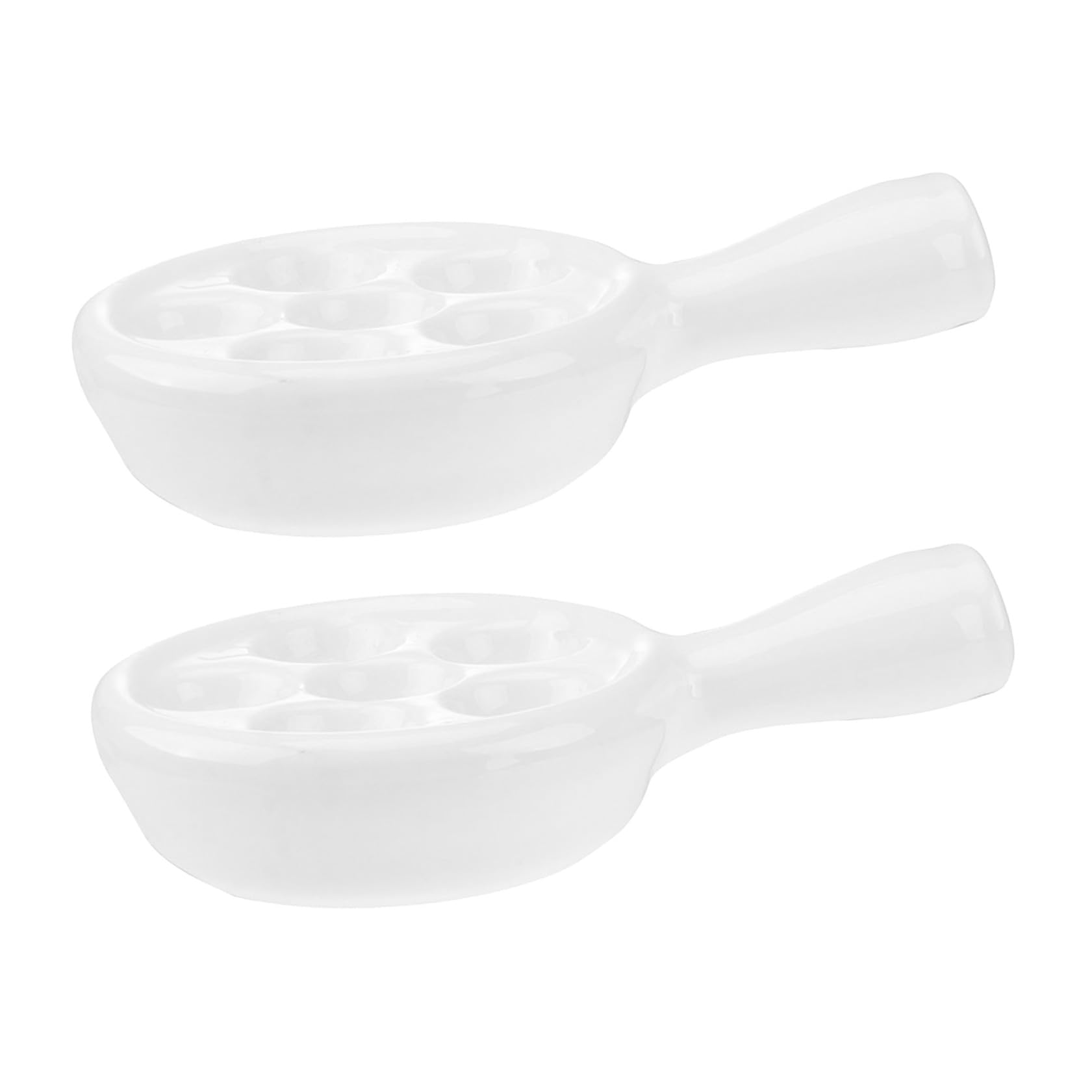 Plat à escargots pour vos repas de fête : lot de 2 supports en céramique four