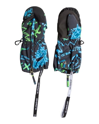 Quiksilver Indie - Funktionelle Snowboard-/Skifäustlinge für Jungen 2-7 Schwarz