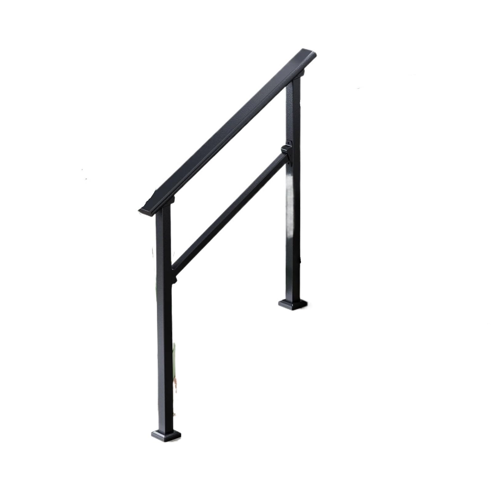 Outdoor Handrail Outdoor Handrail, Deck Staircase Handrails with Adjustable Height, Stair Railings Banisters- DIY Installation Kit, 1Pc