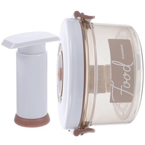 BESPORTBLE Vacuum Seal Container 630ml Manual Vacuum Jar with Hand Pump Airtight Food Storage Box for Dried Fruit and Pantry Organization