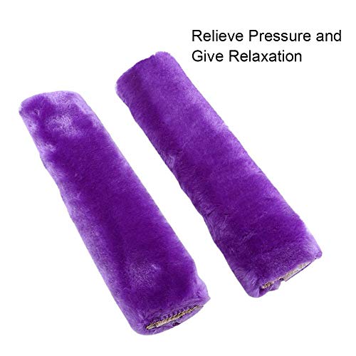 2Pcs Seatbelt Strap Cover, Soft Comfortable Plush Seatbelt Shoulder Pads For Car Seats, Strollers (Purple) #TOP3