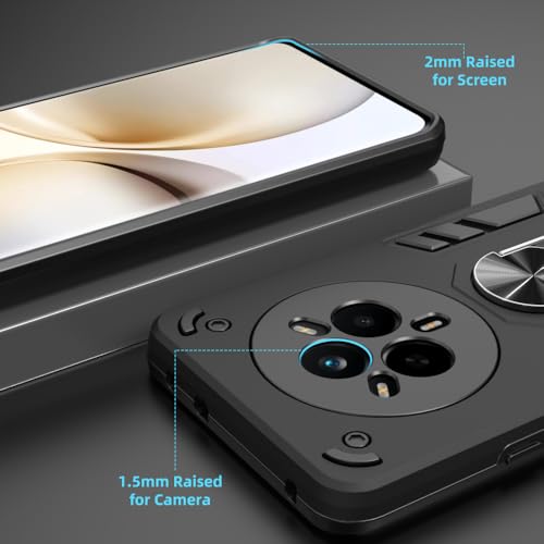 Image of NDCOM for Realme 14 Pro Back Cover | Precision Fit Realme 14 Pro Cover | Enhanced Design Realme 14 Pro 5G Back Cover | Ring Holder Case