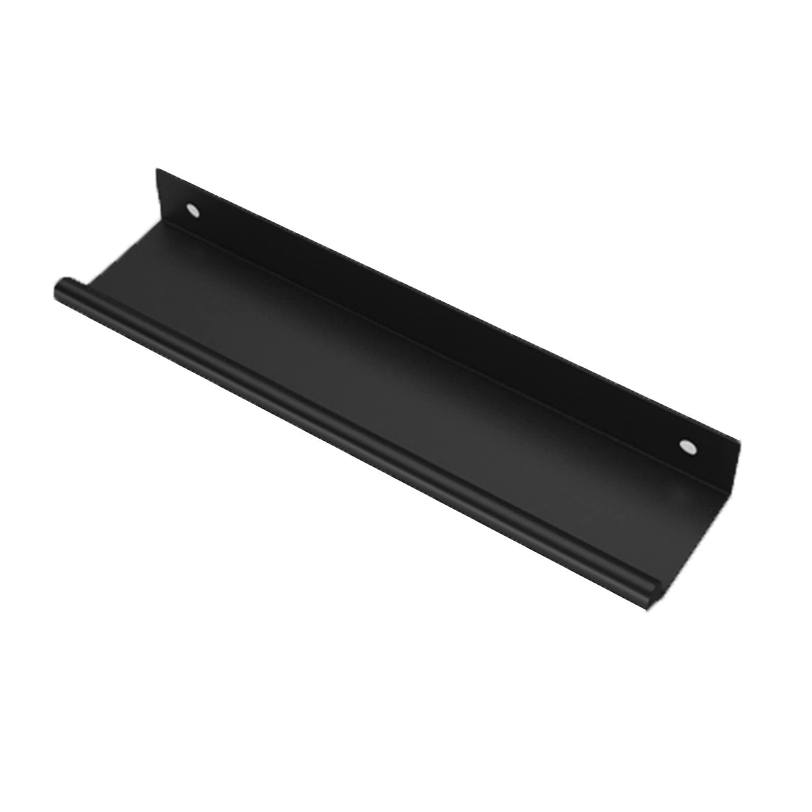 HGASOPLD Finger Edge Pull, Concealed Aluminum Alloy Cupboard Handles Black Multiple Sizes(Length 120mm)