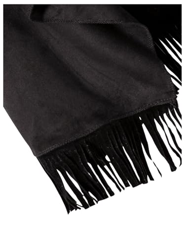 Image of SOLY HUX Girl's Cute Vest Sleeveless Fringe Suede Vests Western Vest Jacket Cardigan Trendy Fall Outerwear