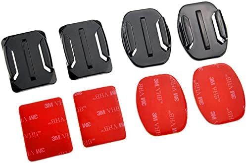 Kit de suportes adesivos 3M curvos e planos e base para Câmeras d...