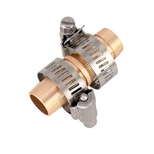 5/8 inch Brass-Plated Aluminum Garden Hose Extension Connectors Repair Mender