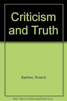 Hardcover Criticism and Truth Book