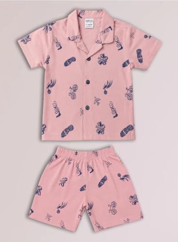 Image of 3BROS Baby Boys & Baby Girls Pure Cotton Clothing Set Casual Half Sleeves Shirt with Shorts Set For Boys & Girls