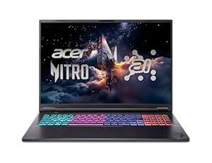 Acer Nitro 18 AI, AN18-61 Ultrabook/Laptop, Gaming, 18 Zoll WQXGA, AMD Ryzen AI 9, 32 GB RAM, 2 TB SSD, NVIDIA GeForce RTX 5060, Windows 11 Home, Schwarz