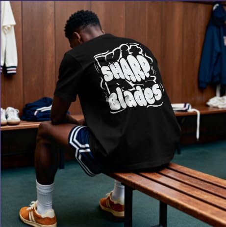 Men’s Graphic T-Shirt Front and Back Design – by Chaotic Thread, Funny Streetwear T-Shirt, 100% Cotton 180 GSM - Image 2