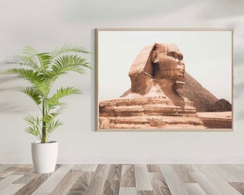 Impression encadrée Sphinx de Gizeh toile poster Égypte décoration murale 30x45 - 2