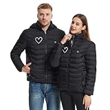 etanche et lavable en machine gilet chauffant pour homme femme, veste chauffante électrique usb avec 13 zones de chauffage, veste légère pour la chasse, la randonnée gilet chauffant pour homme et femmes,veste chauffante electrique,gilet chauffant electrique usb,hiver lavable chauds gilet chauffé avec 9 zones de chaleur 3 modes de chauffe,heating vest moto gilet chauffant pour hommes batterie de veste chauffante, avec chapeau amovible, 9 zons chauffantes