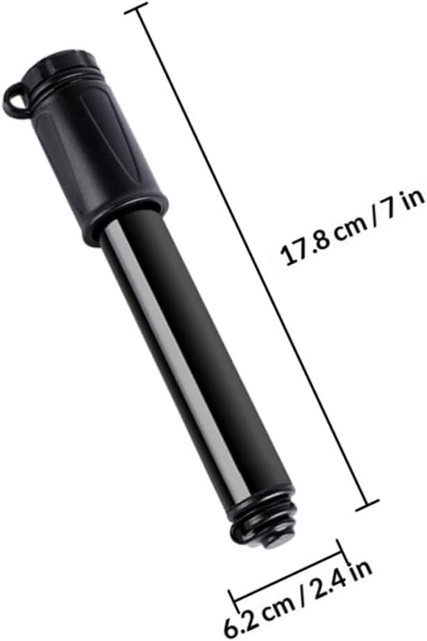 VALICLUD Portable Bike Pump with Hose High-Pressure Mini Inflator for Bicycle Tires and Basketballs Compact Air Pump for Outdoor Cycling and Sports