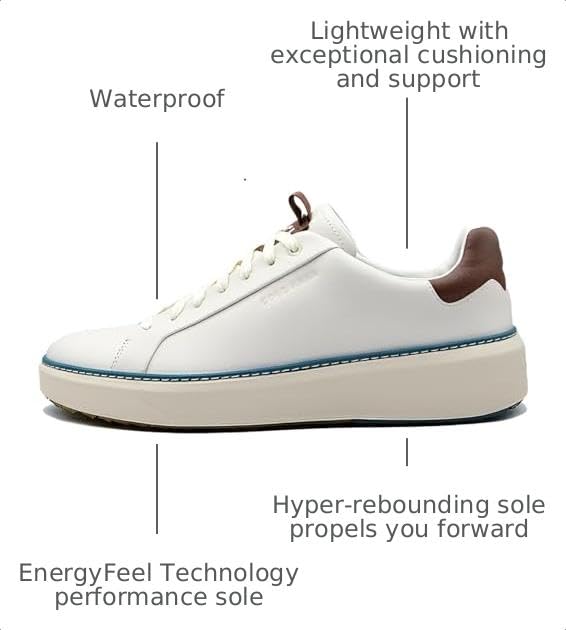 Image of Cole Haan Men's Grandpro Topspin Golf Sneakers
