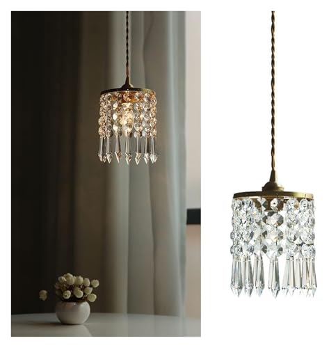 Suspension métal or et cristal pour illuminer votre îlot de cuisine avec style