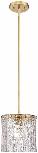 Z-Lite 1943P8-MGLD Glacier - Colgante de 1 luz en estilo contemporáneo-9 pulgadas de alto y 8.5 pulgadas de ancho, color final oro moderno