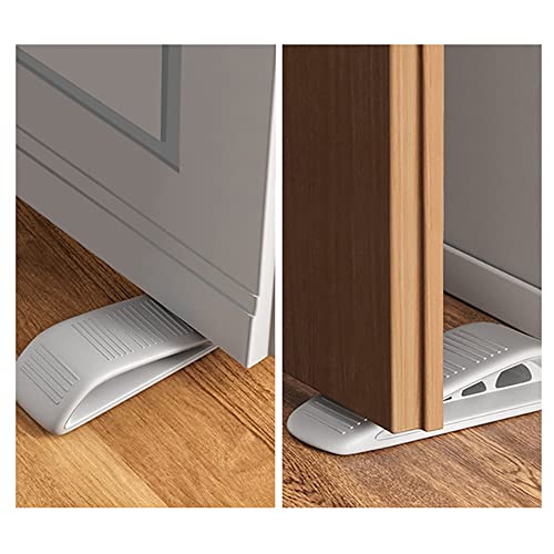 Adkaliv Door Stoppers For Floor Rubber Door Stop Wedge, Door Gaps And Prevent The Lock-Outs,Heavy Duty Door Stopper (1, Grey) #TOP5