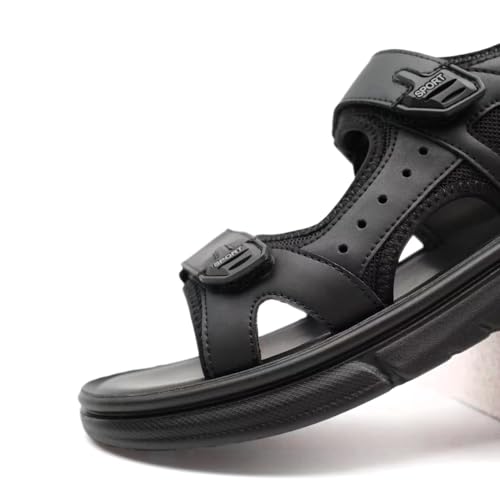 Image of Finishing & Sewing Men's Sport Sandals with Adjustable Straps, Comfort Outdoor Athletic Walking Summer Sandals