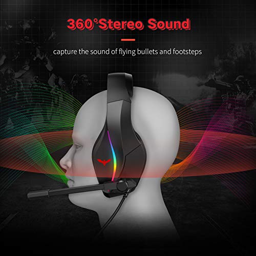 HAVIT Mechanical Keyboard Mouse Headset Kit, Blue Switch Keyboards,Gaming Mouse