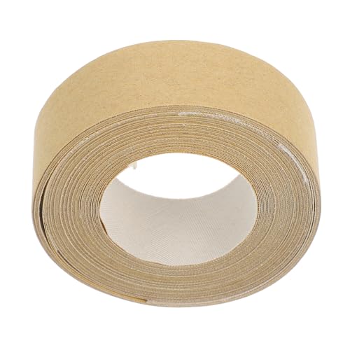 HOUDERCO Bande de Bordure Adhésive en Tissu pour Abat-Jour 5 Mètres Couleur Beige Clair Accessoire de Finition pour Lampe Ruban de Réparation Polyvalent pour Abat-Jour et Meubles