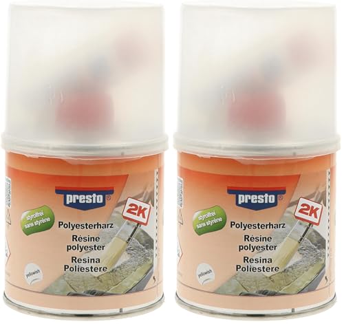 presto 443855 Résine polyester sans styrène 250 g (Lot de 2)
