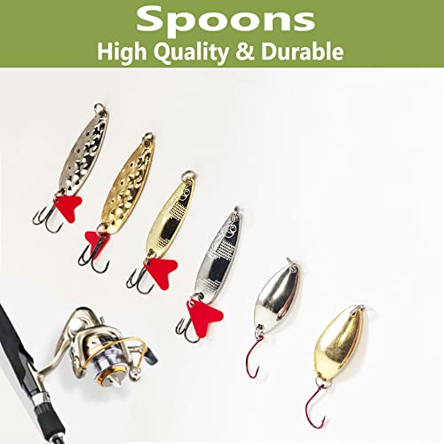 94Pcs Fishing Lures For Freshwater With Box, Freshwater Fishing Tackle Kit, Fishing Baits And Lures, Fishing Gear Including Spoon Lures Soft Plastic Worms Crankbait Jigs Fishing Hooks #TOP4