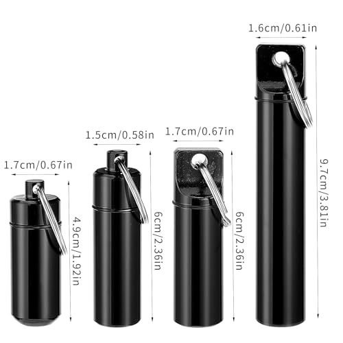 AHQiZFX Porta-comprimidos, pacote com 4 porta-pílulas, porta-comprimidos, porta-comprimidos, porta-c