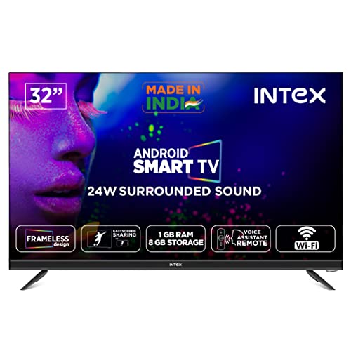 Image of Intex 80 cm (32 inches) HD Ready Smart LED TV Smart LED-SHF3291 (Black)