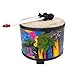 Remo KD-5080-01 Kids Percussion Floor Tom Drum - Fabric Rain Forest, 10