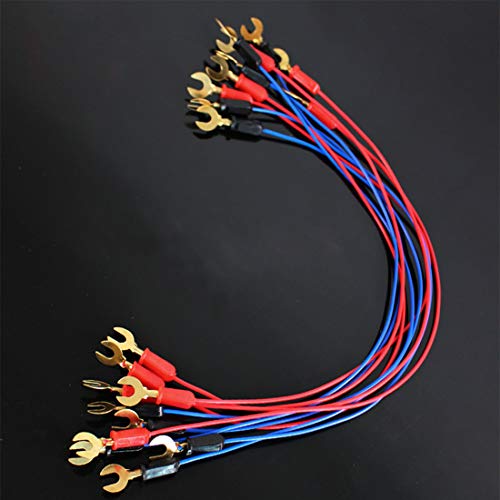 Image of 20pcs Circuit Wire connectors:Science Wire Used for Battery Holder /Knife Switch /Bulb Holder Electricity Connection,Great for Demos Teaching Basic Principles of Electricity