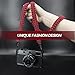 Wolven Braided 550lb Paracord Camera Neck Shoulder Strap for All SLR/DSLR/Mirrorless/Instant Camera, Red