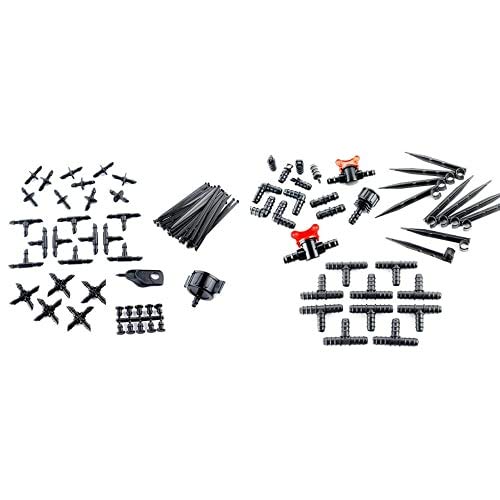 Aqua Control KITG002 Pack Básico de Accesorios de 4 mm + Pack Básico de Accesorios de 16 mm. para Todo Tipo de riego por Goteo Gota