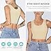 LODAY Women Transgender Tomboy FTM Elastic Chest Binder Bra Pullover Tank Top (Medium, Beige)