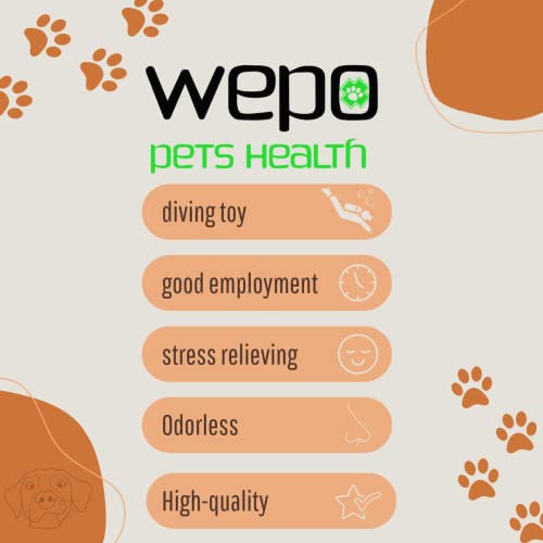 WEPO Puller Ring Hund Ø 15cm Rot - Spielzeug Hunde Beschäftigung - Zerrspielzeug Hund - Dog Toy - Ringe Training für Welpen, kleine & große Hunde - Auslastung & gesunde Zähne