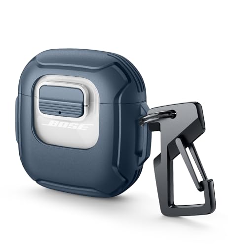 Dexnor Bose QuietComfort Earbuds II��QuietComfort Ultra Earbuds(��1/2����)�p �P�[�X - �Z�L���A���b�N�N���b�v�t�� �ϏՌ����P�[�X �J���r�i���L�[�����O�t�� �v���e�N�e�B�u�J�o�[(�u���[