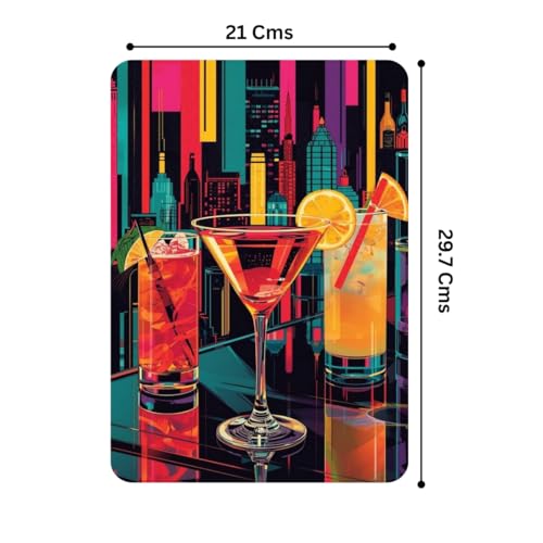 Image of Zesta Bathroom Decor Items Washroom Decor Tin Sign | Aesthetic Posters Wall Poster for Bedroom | Magnetic Cafe Decoration Items /Restaurant Decorations Items | Quirky Home Decor Bar Accent (Bar (4))