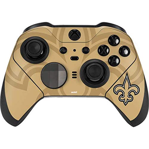Skinit Decal Gaming Skin Compatible with Xbox Elite Wireless Controller Series 2 - Officially Licensed NFL New Orleans Saints Double Vision Design